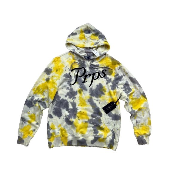 PRPS Logo Tie Dye Hoodie Yellow ( XL ) - Picture 2 of 4